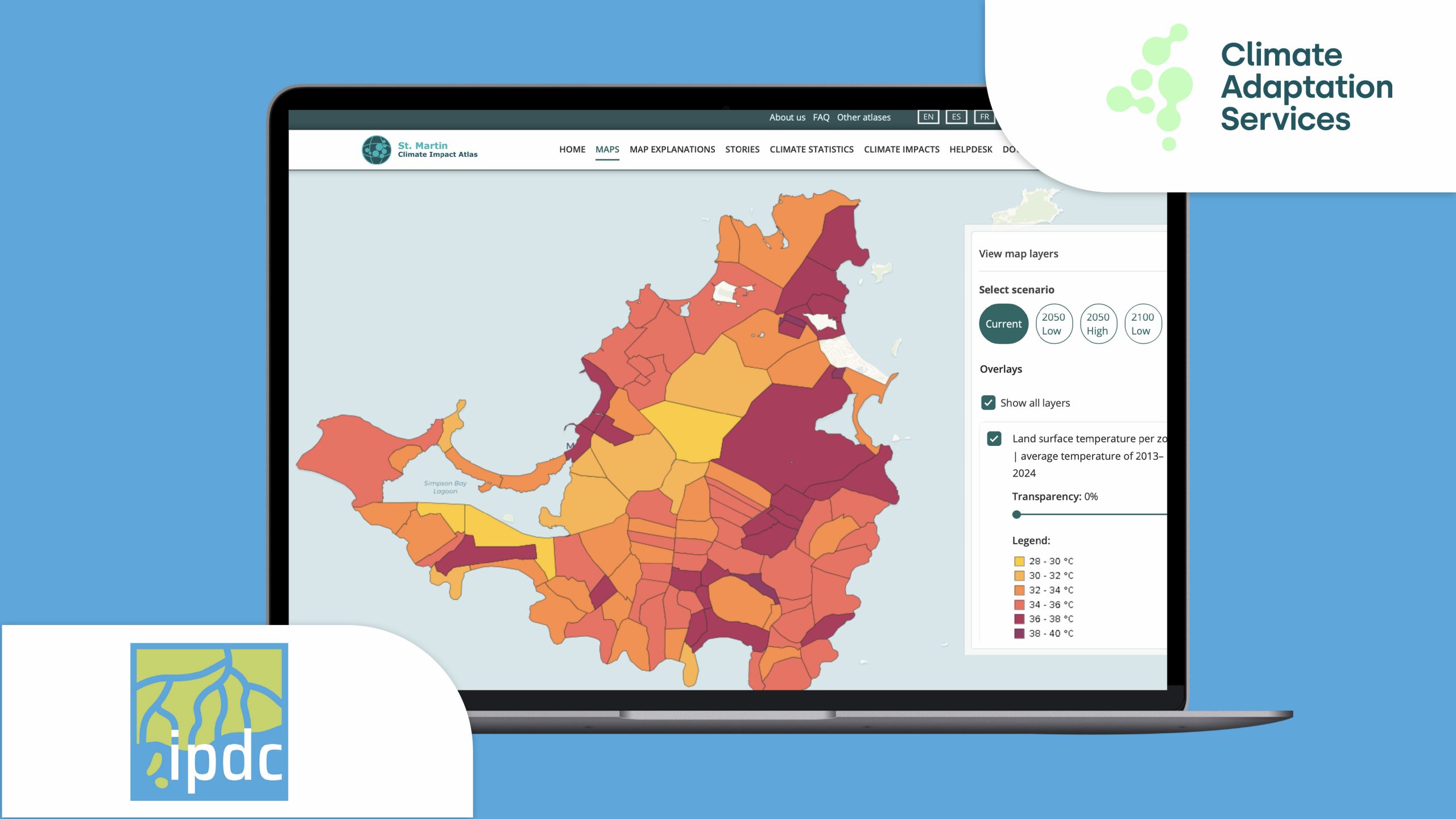 Climate impact atlases for the Dutch Caribbean